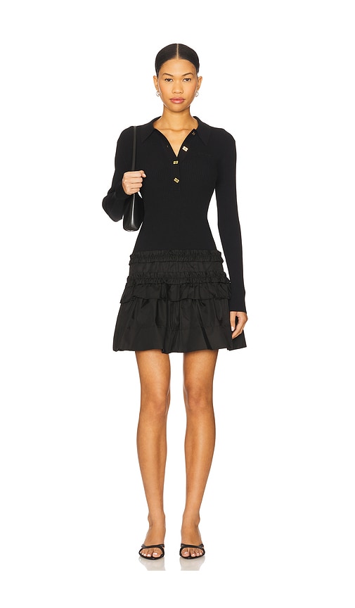 Ganni KLEID in Black. Größe XS. Also in L, M