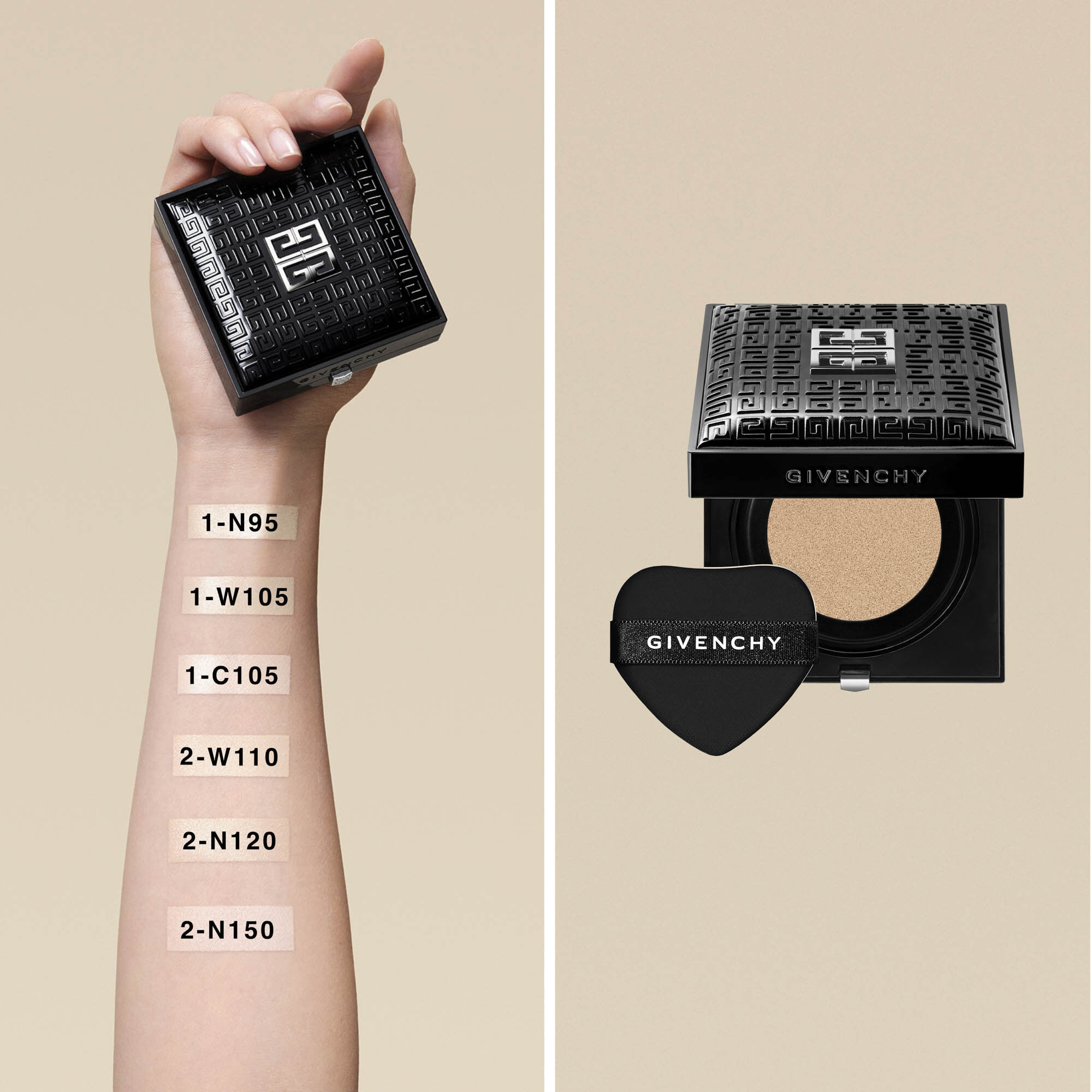 GIVENCHY - Prisme Libre Skin-caring Glow Cushion - Foundation Cushion Tint 1-C105