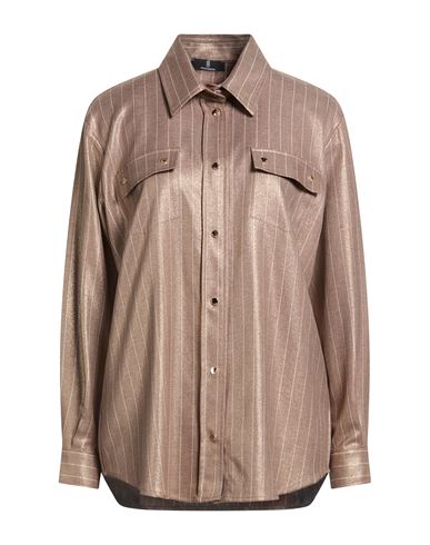 Woman Shirt Camel Size S Polyester, Viscose