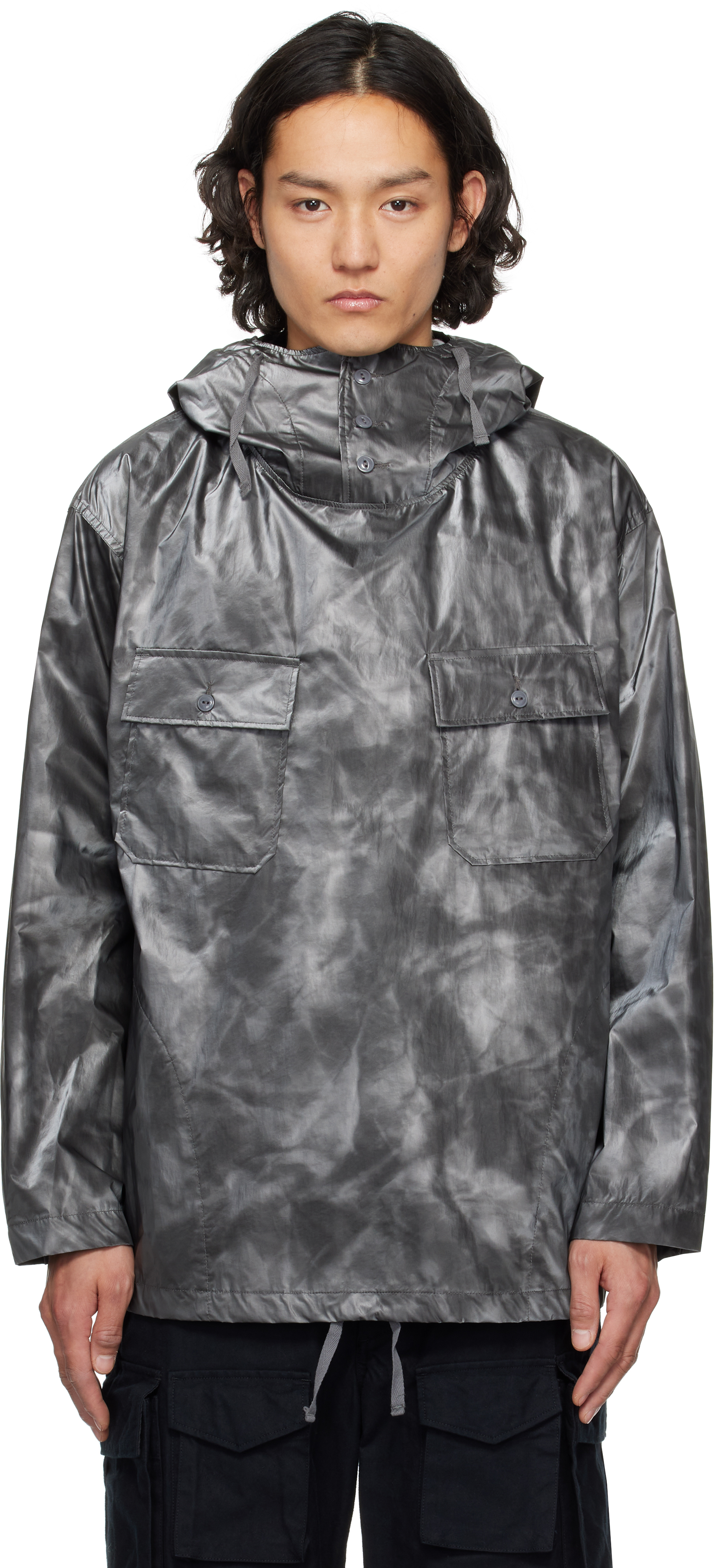 Engineered Garments Gray Cagoule Jacket