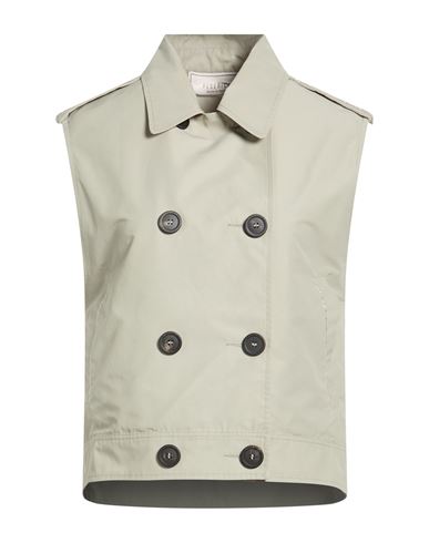 Woman Vest Sage green Size 6 Cotton, Polyamide