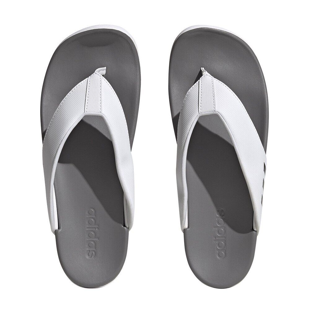 (WMNS) Adilette Comfort Flip Flop 'White Grey'