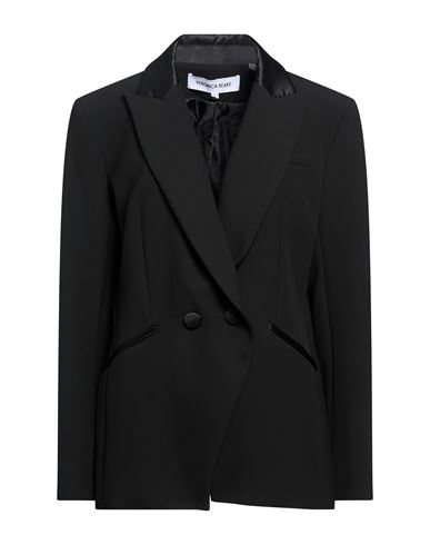 Woman Blazer Black Size 2 Polyester, Viscose, Cotton, Elastane
