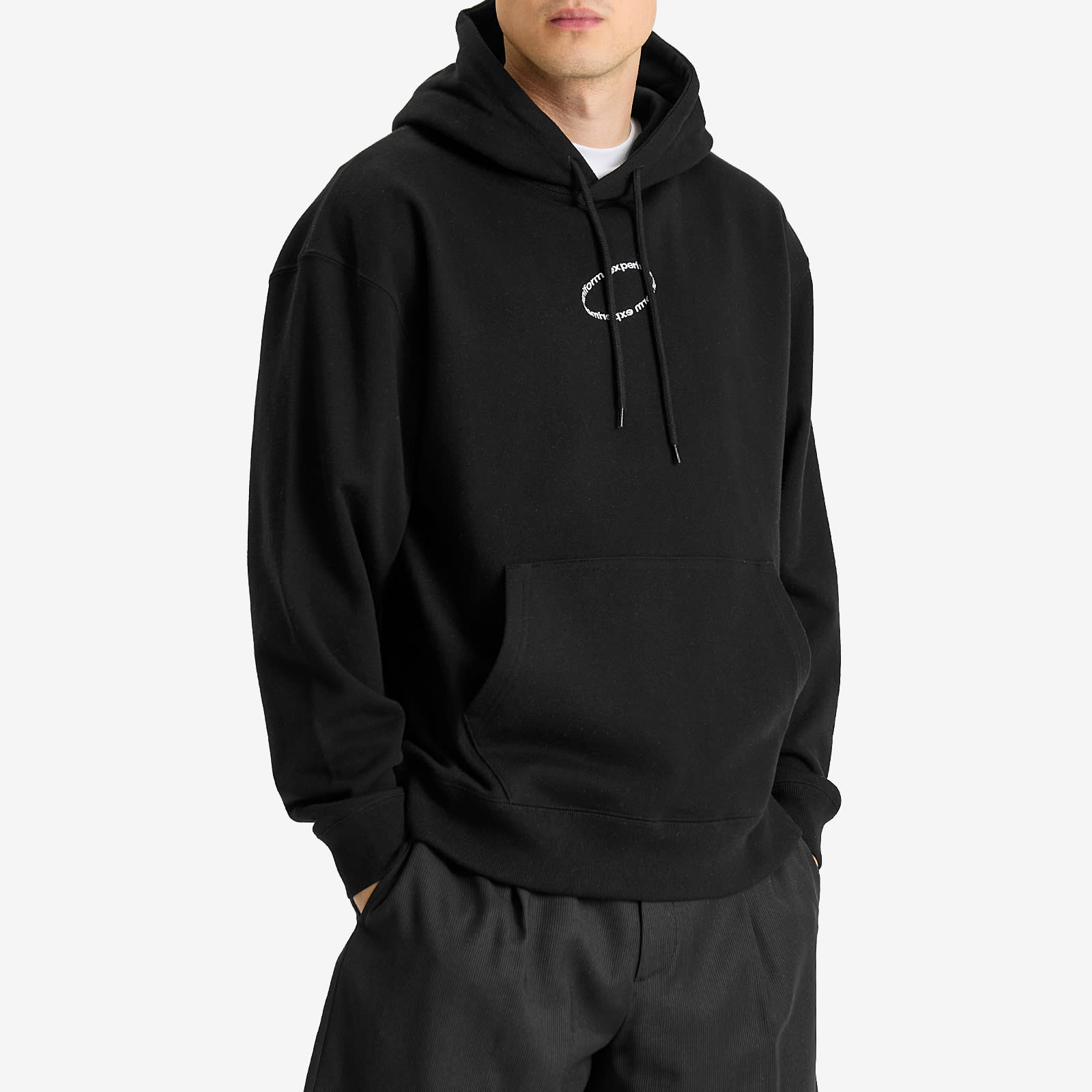 Uniform Experiment Men's Loop Logo Hoodie in Black