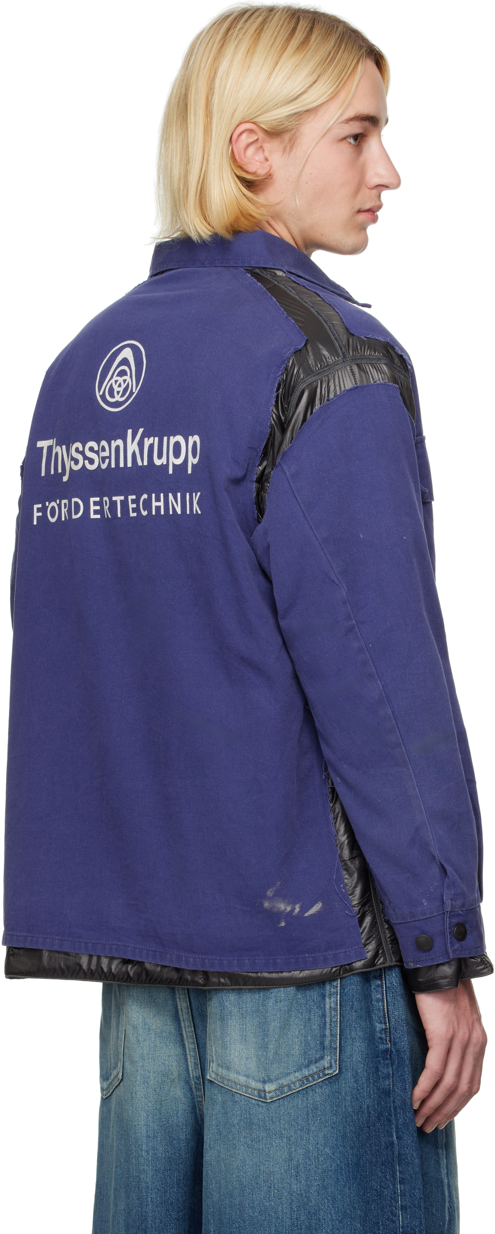 NEEDLES Blue Covered Jacket