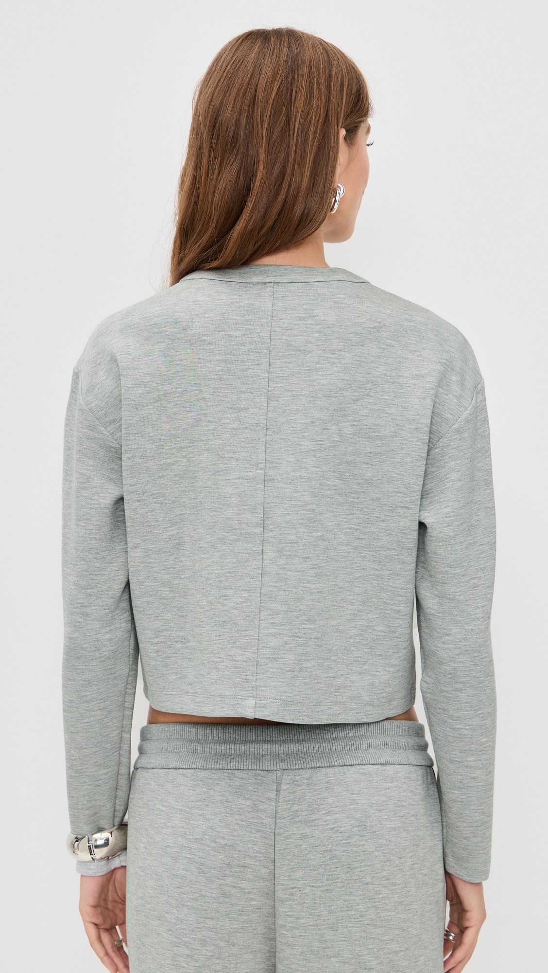Danica Crop Top Heather Grey