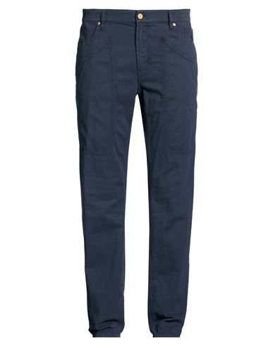 Man Pants Navy Size 31 Cotton, Elastane