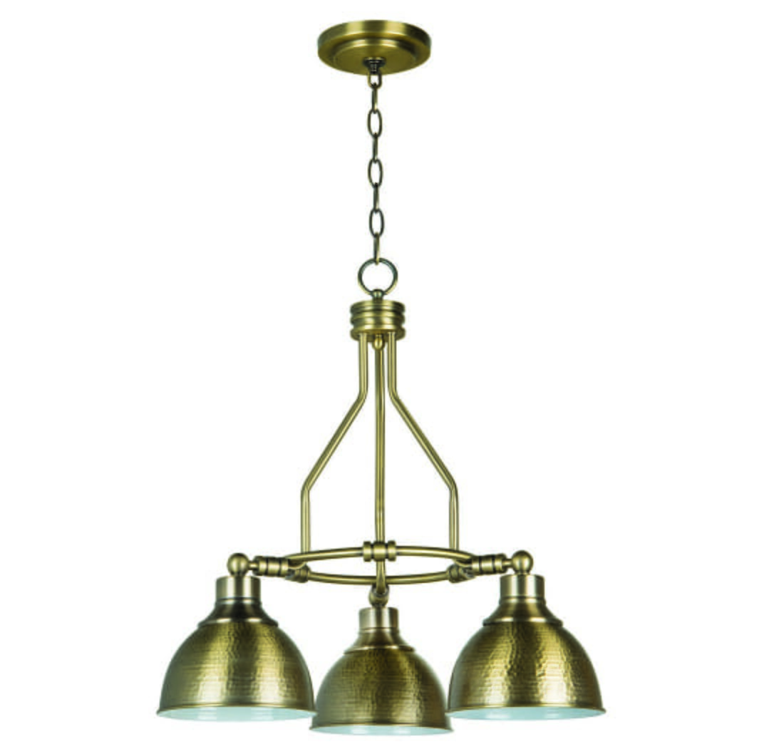 Timarron 3-Light Transitional Chandelier in Legacy Bra