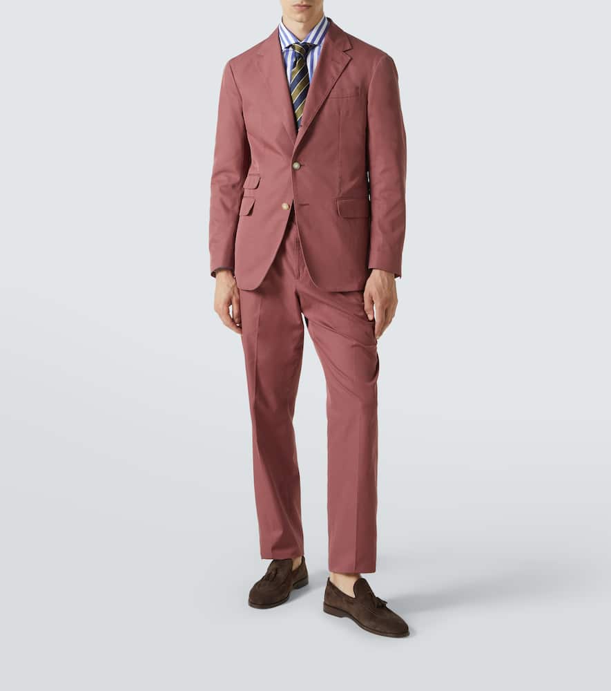 Cotton straight pants
