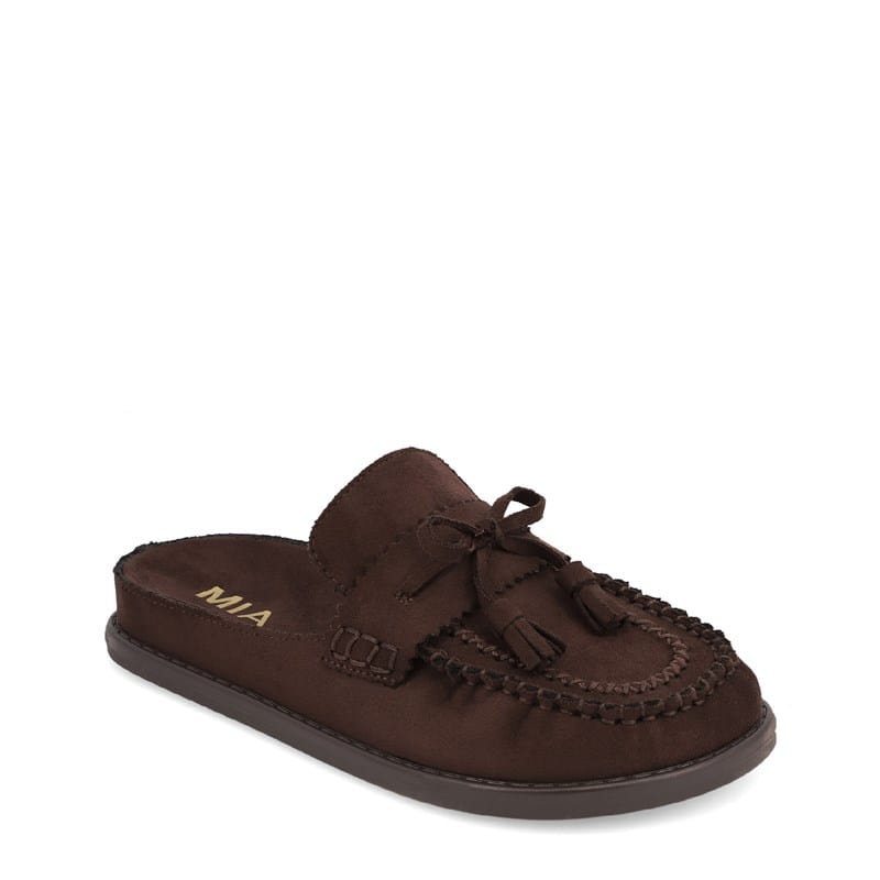 Women's Nesha Loafer Mule Shoes (Chocolate)