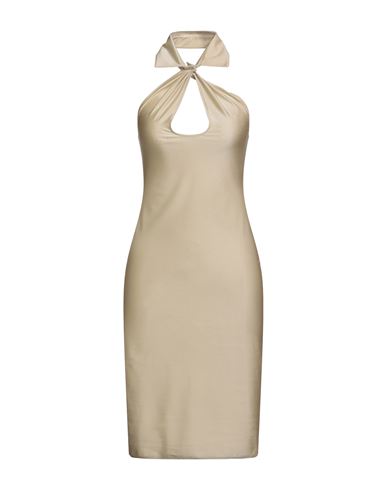 Woman Midi dress Beige Size 6 Polyamide, Elastane