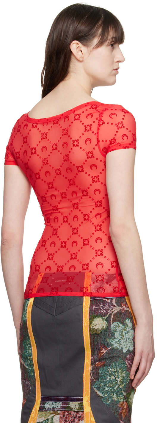 Marine Serre Red Moonogram T-Shirt