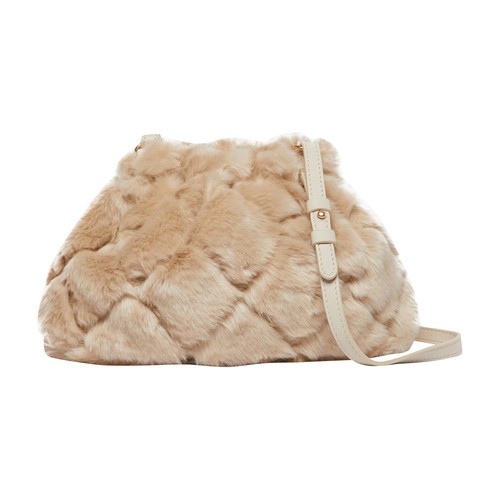 Faux fur Moon coin purse