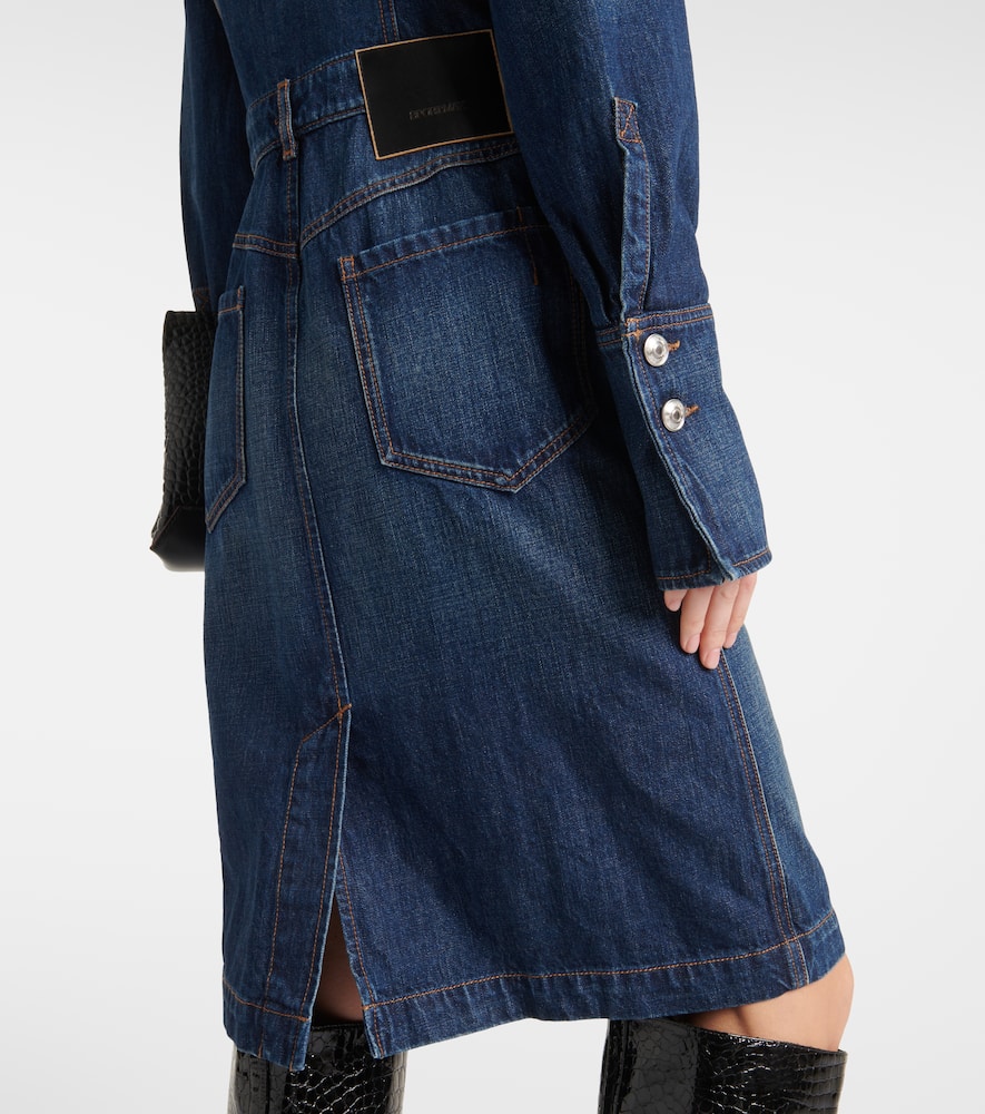 Denim midi dress