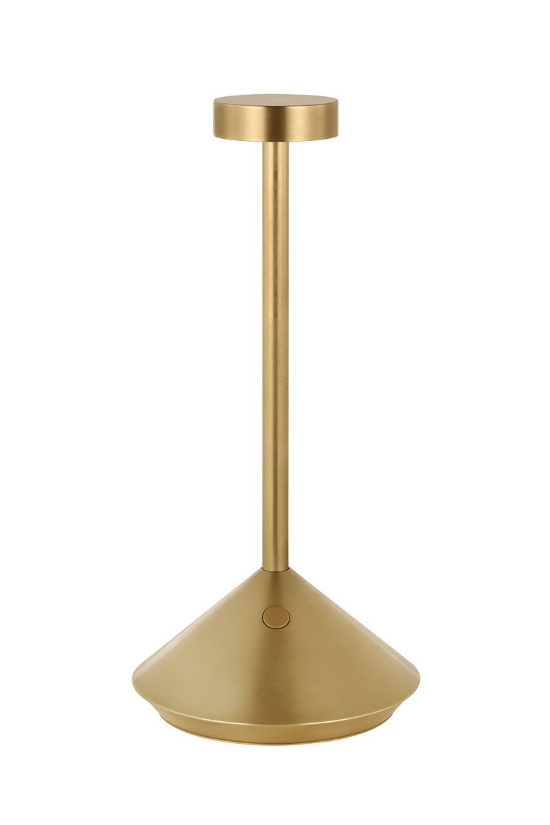 Hand Rubbed Antique Brass LED Table Lamp from the Moneta Collection