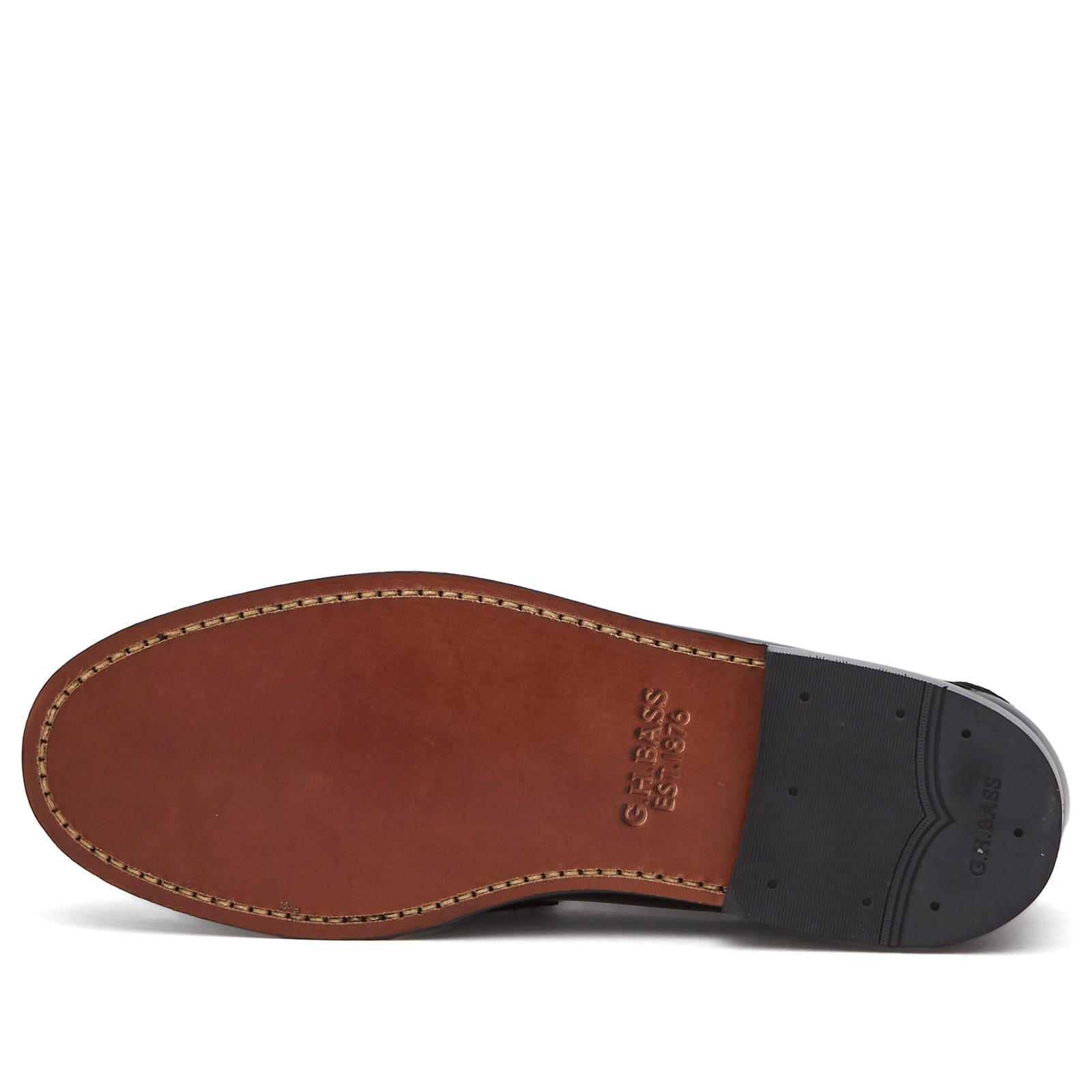 Men's Logan Whipstitch Loafer in Black Leather