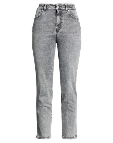 Woman Jeans Grey Size 28 Cotton, Elastane