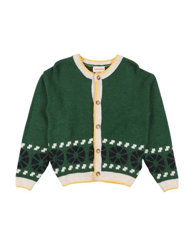 Kid Boy Cardigan Emerald green Size 10 Acrylic, Polyamide, Wool, Viscose