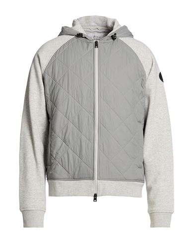 Man Jacket Light grey Size L Cotton, Polyester