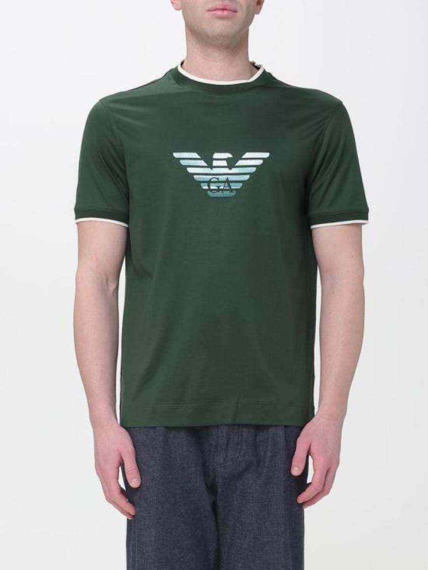 Green Graphic Crew Neck T-Shirt