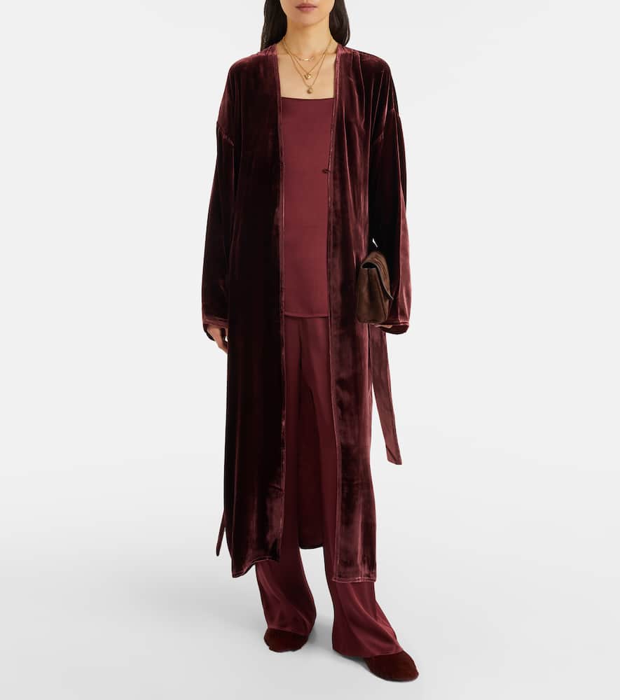 Austin silk satin wide-leg pants
