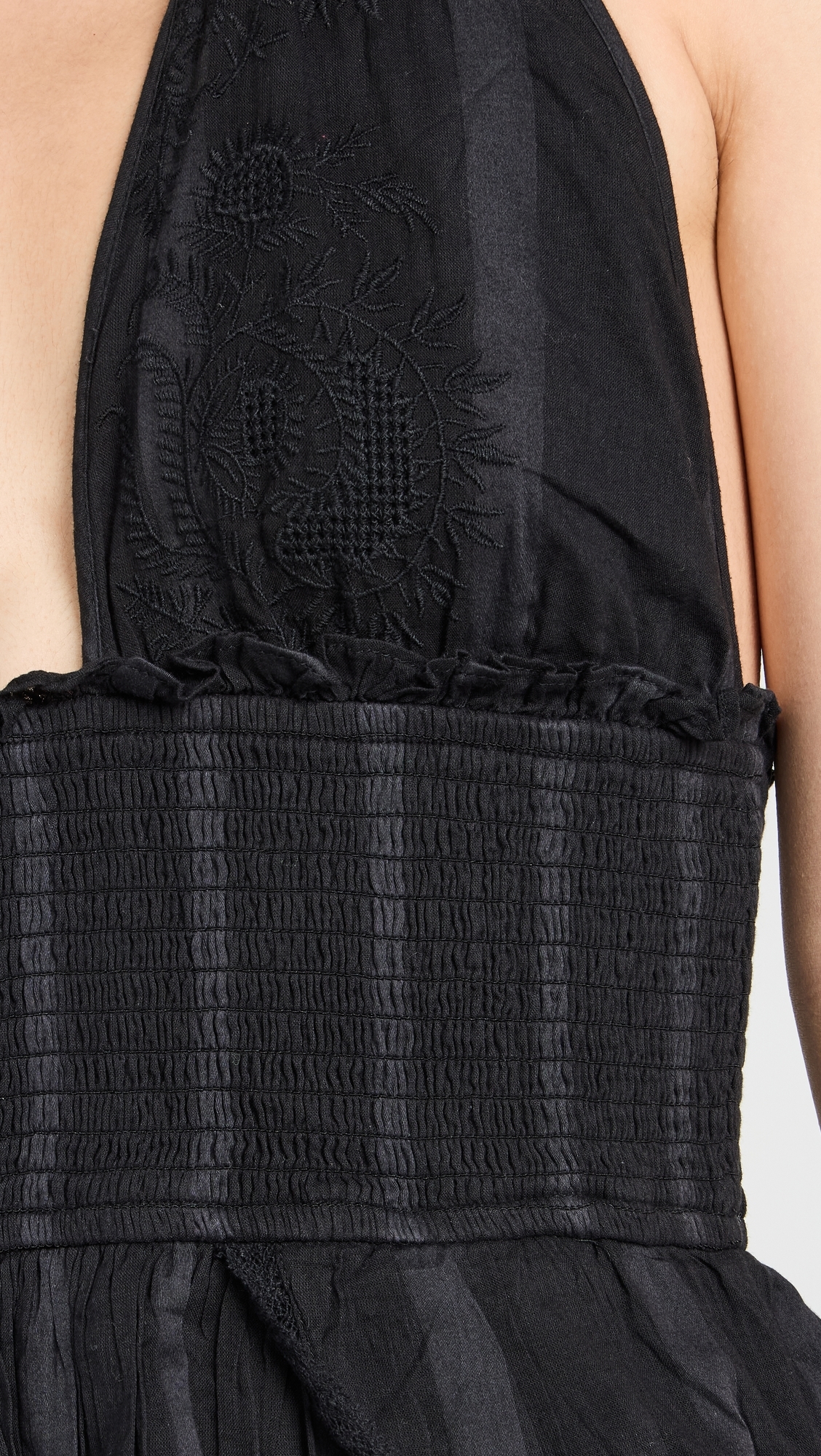 Deanna Halter Dress Black