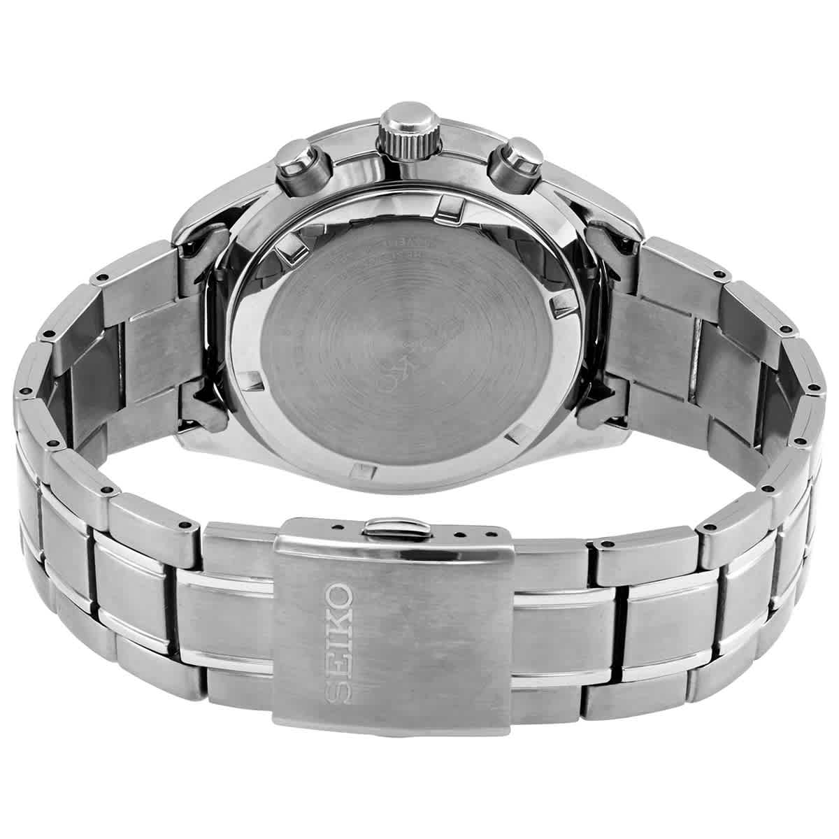 Chronograph Quartz Black Dial Mens Watch SSB379