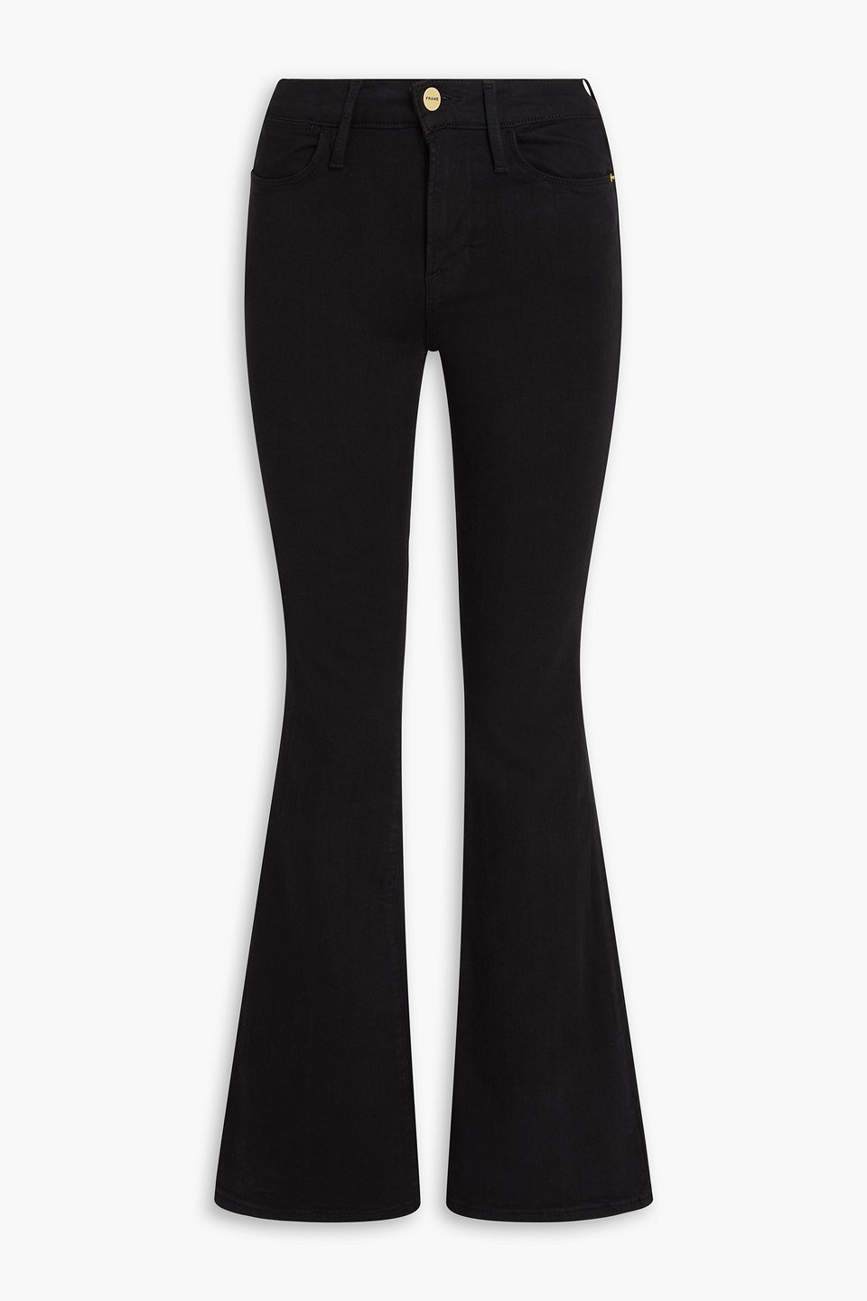 Le High Flare high-rise flared jeans - Black - 24