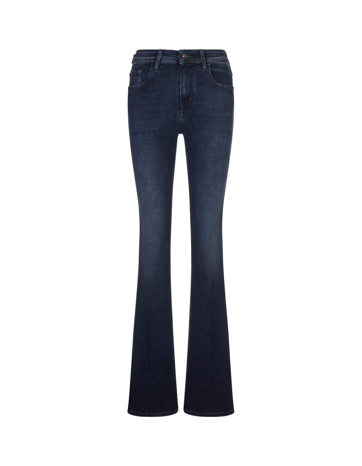 Vivian Bootcut Jeans In Medium Blue Power Stretch Denim