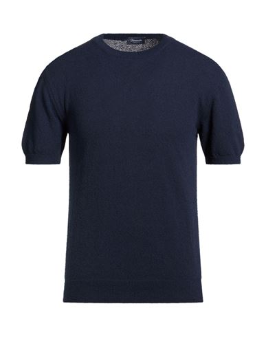 Man Sweater Navy Size 36 Cotton, Polyamide