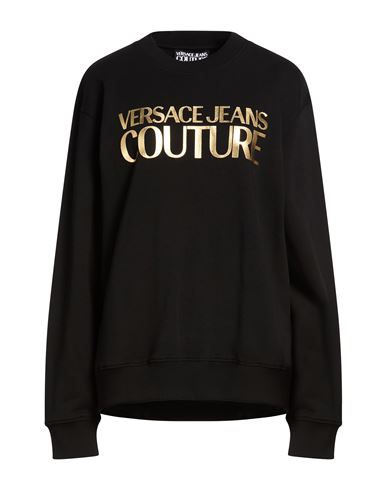 Woman Sweatshirt Black Size S Cotton