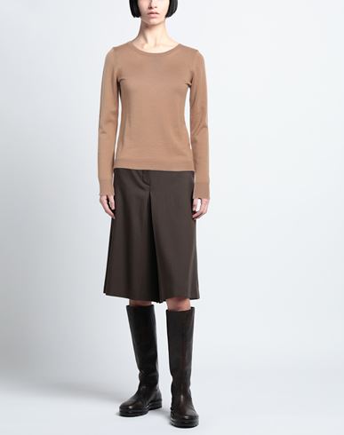 Woman Sweater Camel Size 10 Merino Wool