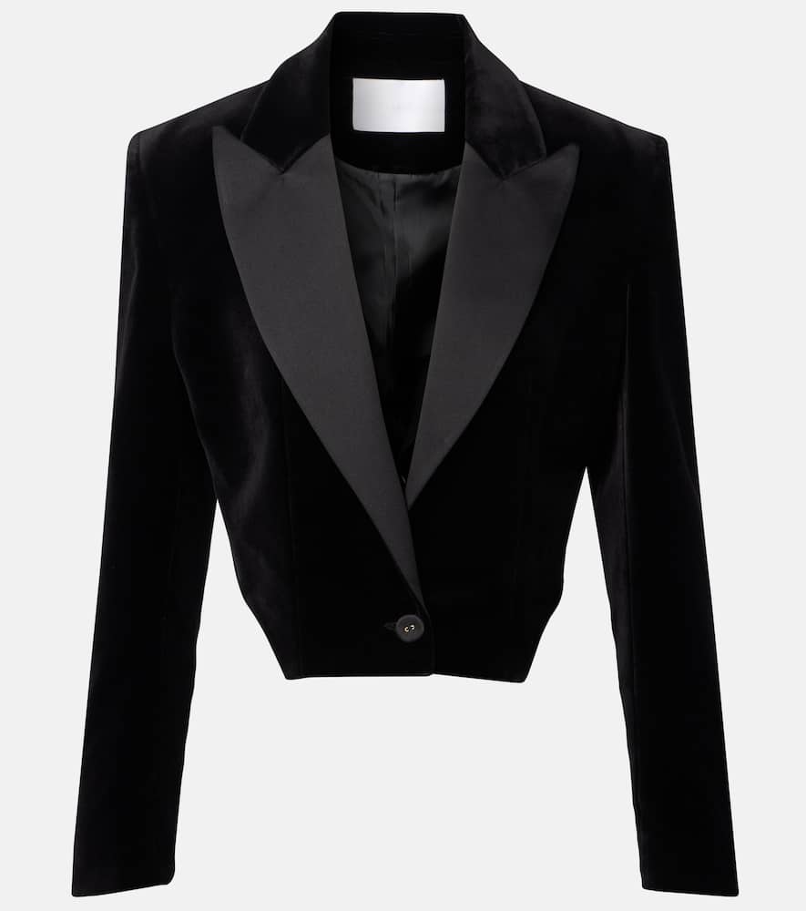 Cotton velvet blazer