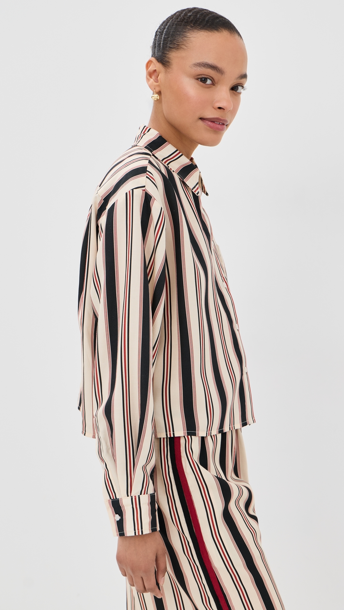 Horizon Shirt Beige Stripe