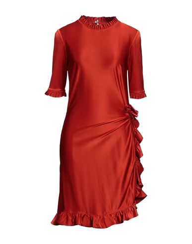 Woman Midi dress Brick red