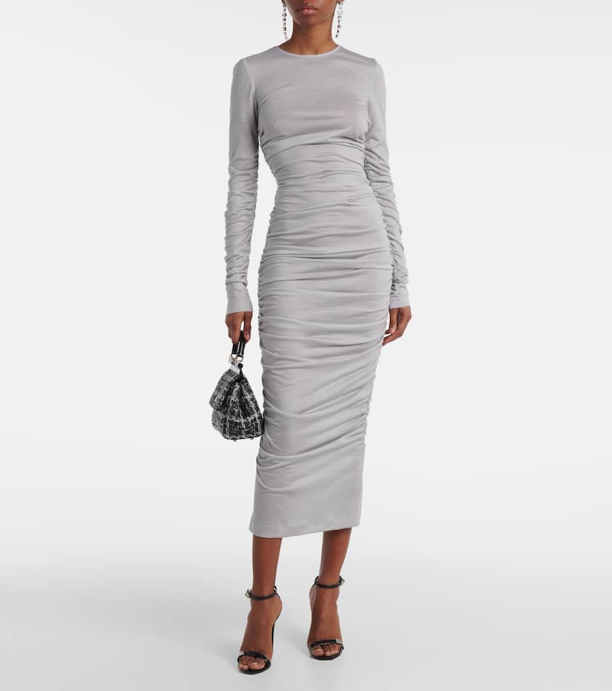 Wool midi dress