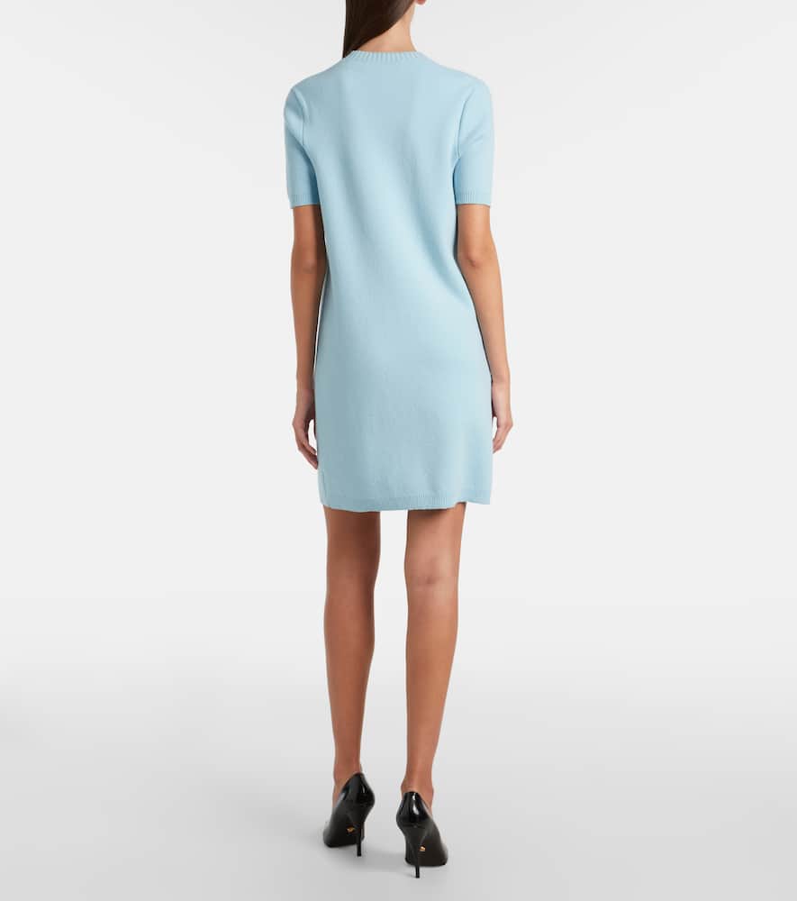 Medusa wool and cashmere shirt dress