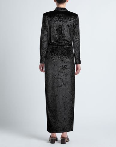 Woman Maxi dress Black Size 4 Polyester, Elastane