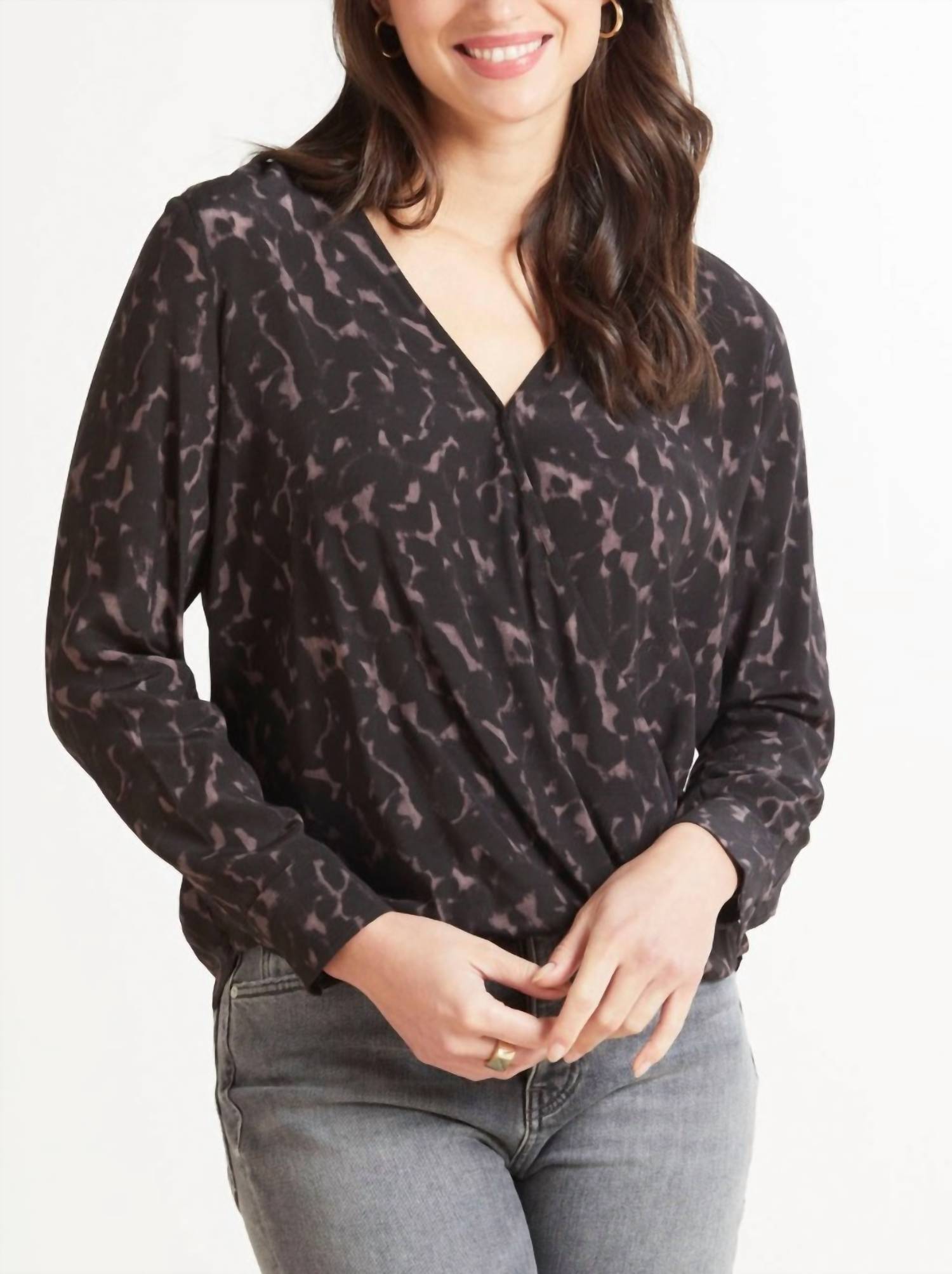 Hillary Top In Diffused Cheetah