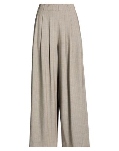 Woman Pants Grey Size 6 Virgin Wool, Viscose, Polyester, Elastane