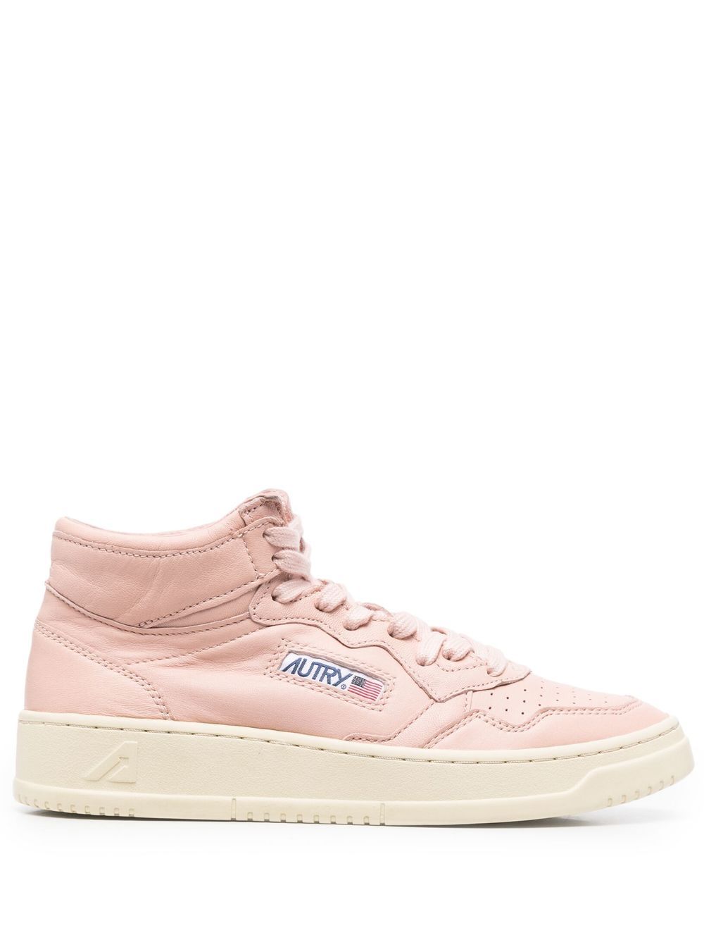 Mid-top lace-up sneakers - Pink
