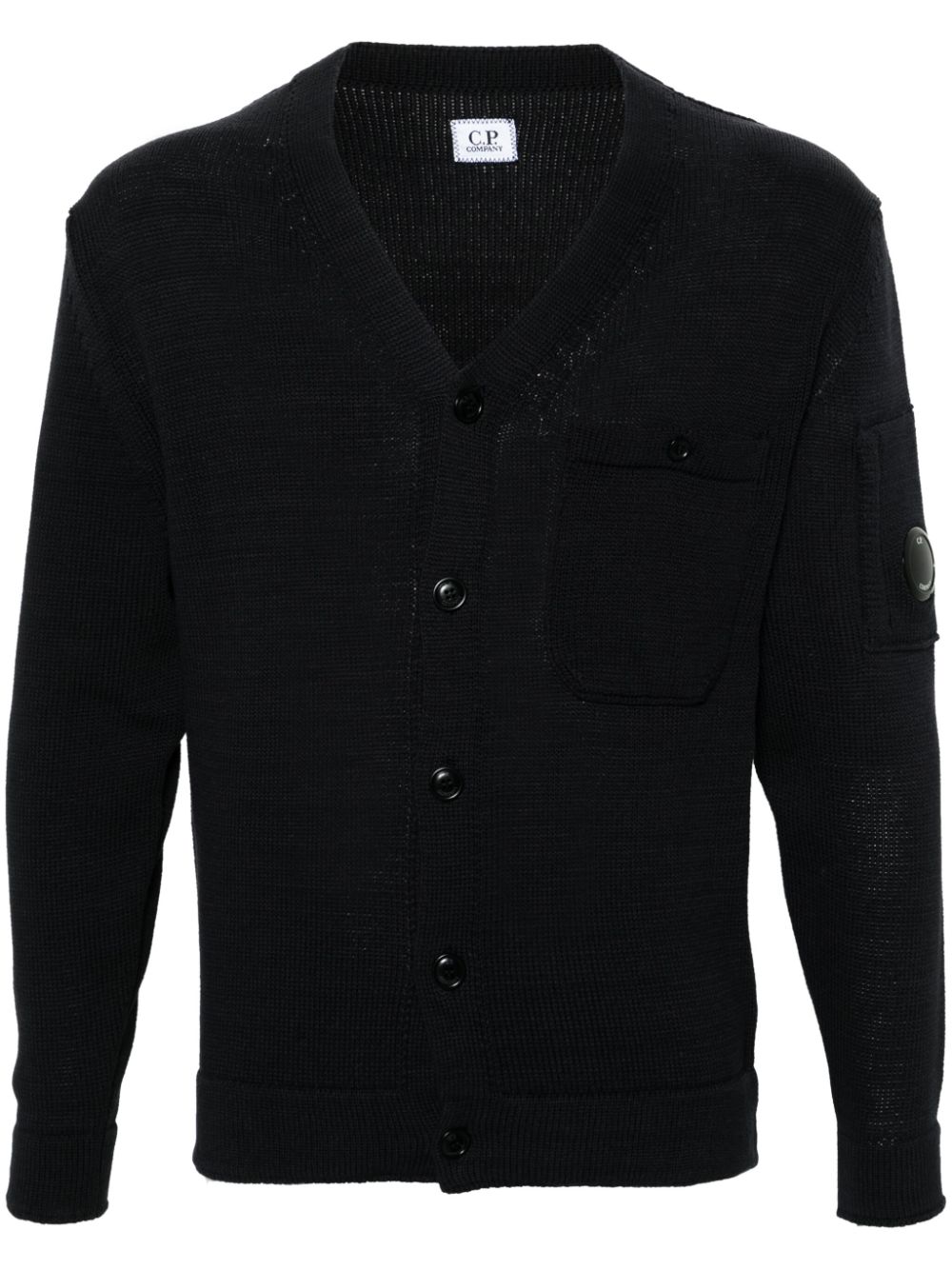 Compact cotton cardigan - Blue
