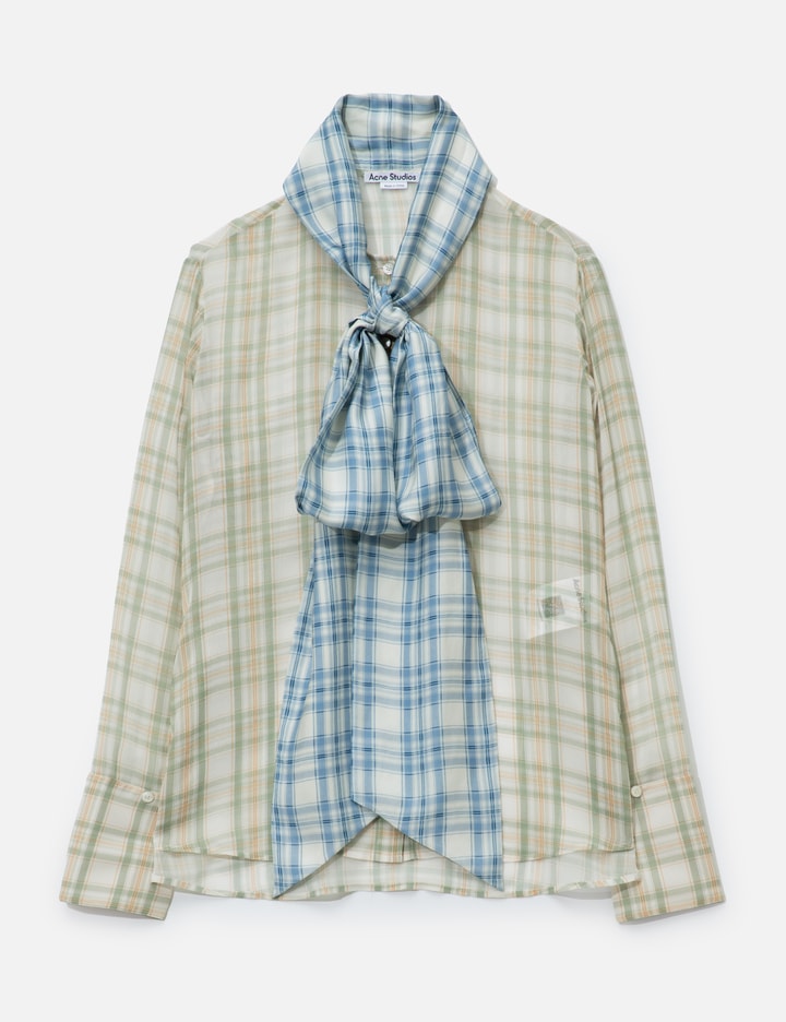 Silk Blouse With Scarf