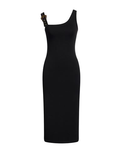 Woman Midi dress Black Size 10 Viscose, Polyamide, Elastane