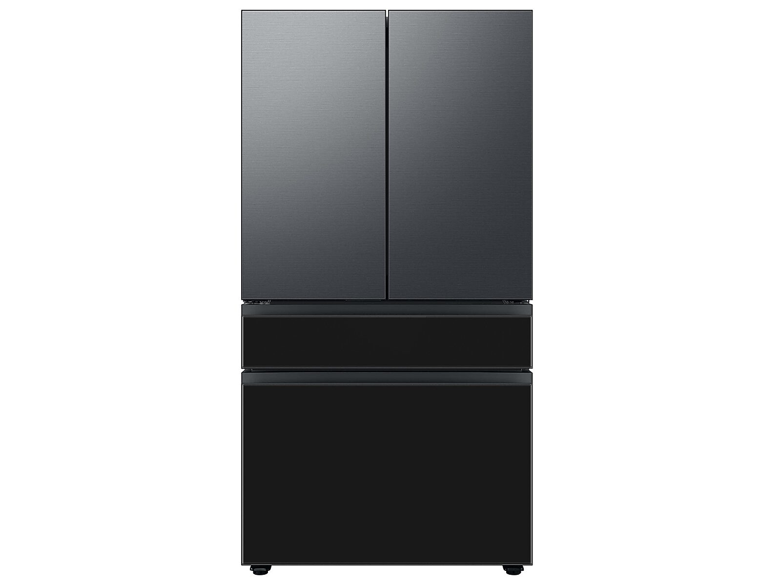 Bespoke 4-Door French Door Refrigerator Panel in Charcoal Glass - Middle Panel(RA-F36DMM33/AA)