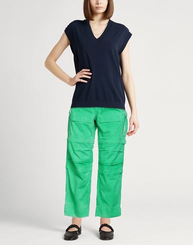 Woman Pants Green Size 24 Cotton