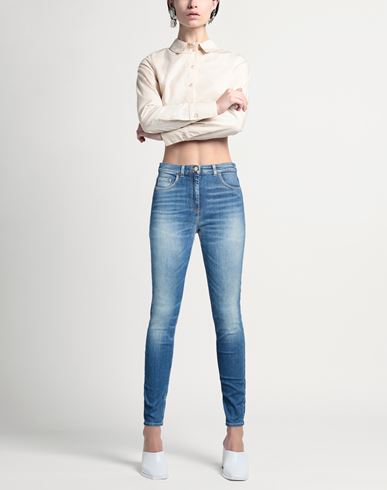 Woman Jeans Blue Size 29 Cotton, Elastane