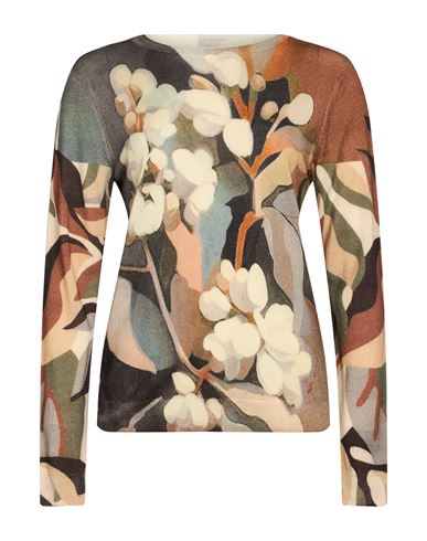 Woman Sweater Brown Size L Merino Wool