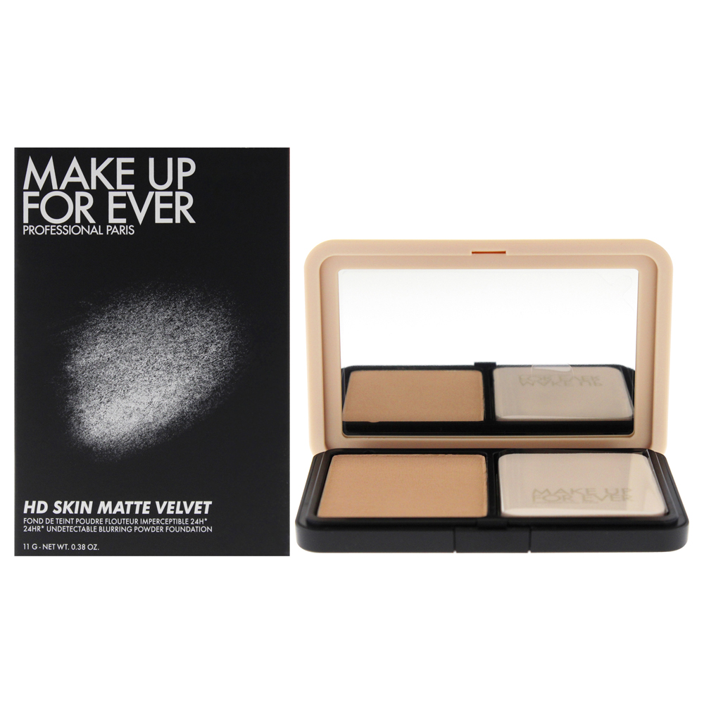 HD Skin Matte Velvet Powder Foundation - 1R12 Cool Ivory For fair to light skin tones with rosy undertone