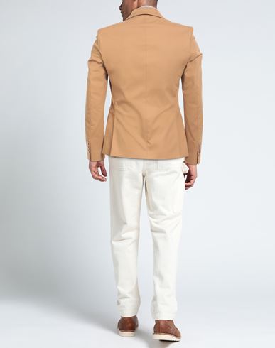 Man Blazer Sand Size 46 Cotton, Elastane